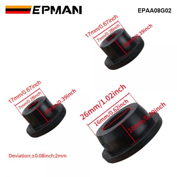 EPMAN 3PCS Wrangler Tailgate Plugs，Rubber Plugs Wrangler Suitable for Production After 2007 EPAA08G02 