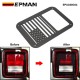 EPMAN 20SETS/CARTON Steel "American US Flag" Tail Light Covers Guards Protectors Compatible with 2007-2018 Jeep Wrangler JK Unlimited Accessories EPAA08G04-20T 