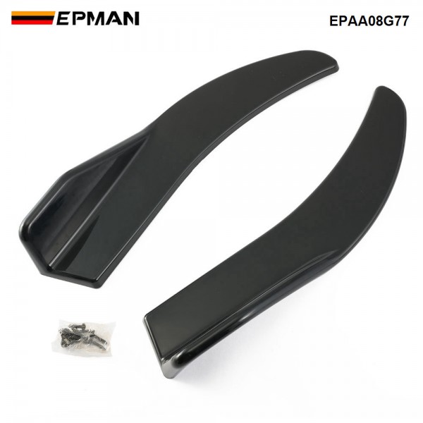 EPMAN 20SETS/CARTON Front / Rear Air Deflector Universal Except SUV Anti-collision Car Side Skirt Scratch Protector Car Bumper Spoiler Car Accessory EPAA08G77-20T