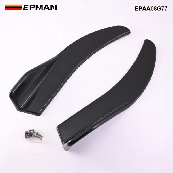 EPMAN 20SETS/CARTON Front / Rear Air Deflector Universal Except SUV Anti-collision Car Side Skirt Scratch Protector Car Bumper Spoiler Car Accessory EPAA08G77-20T