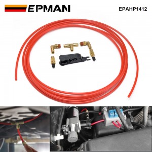 EPMAN Air Line Service Kit for Air Spring Bag Suspension Fitting 1/4 NPT Elbow Fitting 20 Feet Air Line Tubing EPAHP1412