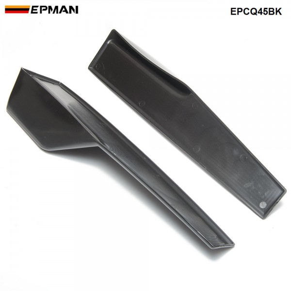 EPMAN -1Pair  Car Side Skirt Rocker Splitters Winglet Wings Canard Diffuser Spoiler Kits EPCQ45BK