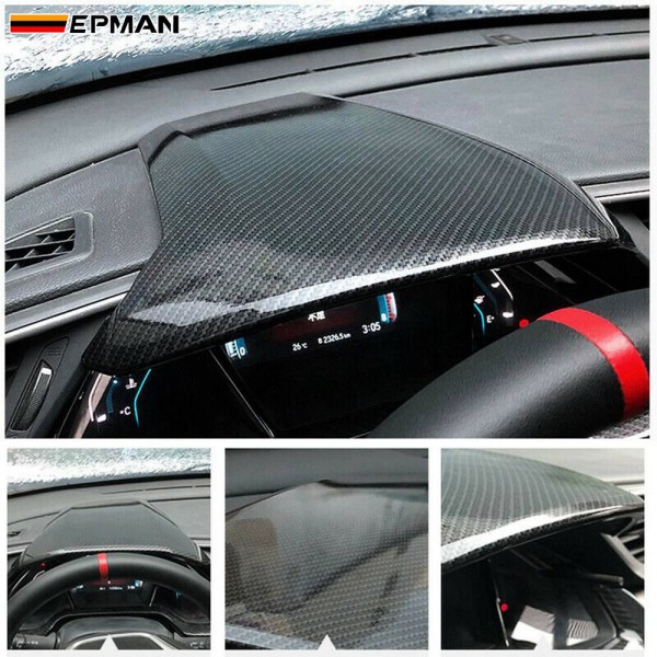 EPMAN 10PCS/LOT Interior Dashboard Panel Cover Trim Fit for 2016-2021 Honda Civic 10Th EPDPC1621HD-10T