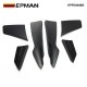 EPMAN 50SETS/CARTON Universal Black Car Front Bumper Lip Splitter Fins Body Canards Diffuser Spoiler For BMW EPFD004BK-50T