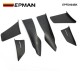 EPMAN 50SETS/CARTON Universal Black Car Front Bumper Lip Splitter Fins Body Canards Diffuser Spoiler For BMW EPFD004BK-50T