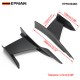 EPMAN 50SETS/CARTON Universal Black Car Front Bumper Lip Splitter Fins Body Canards Diffuser Spoiler For BMW EPFD004BK-50T