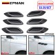 EPMAN 20SETS/CARTON 6PCS/SET Car Exterior Air Flow Vent Hoods Decoration Sticker Fender Side Trim Cover For Car Modified Fender Side Fake Vent EPFVH226-20T