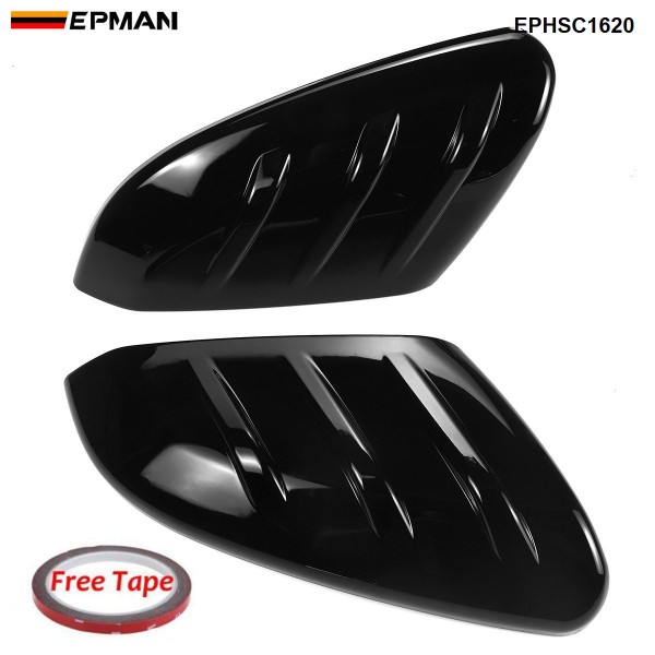 EPMAN - 20SETS/CARTON Car Side Door Rear View Mirror Cover Cap Add-on For Honda For Civic 2016-2020 Car Rearview Mirror Cap Covers EPHSC1620-20T