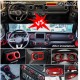 EPMAN 10SETS/CARTON 21PCS/SET Red Car Interior Accessories-Air Conditioning & Switch Button& Reading Light & Steering Wheel etc for Jeep Wrangler & Gladiator 2018- 2022 EPQTJ1821-10T 