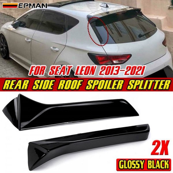 EPMAN 20SETS/CARTON Rear Side Roof Spoiler Window Side Wing Splitter For SEAT LEON 2013-2021 EPRSR1321-20T EPMAN 20SETS/CARTON Rear Side Roof Spoiler Window Side Wing Splitter For SEAT LEON 2013-2021 EPRSR1321-20T