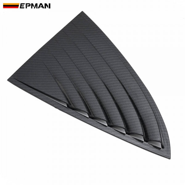 EPMAN 20SETS/CARTON Rear Quarter Window Louvers Spoiler Panel Carbon fibre ABS For Tesla Model 3 