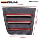 EPMAN 30SETS/CARTON Side Window Louvers Air Vent Scoop Shades Cover Blinds ABS for Dodge Charger 2011-2021 (Red line) EPTFB1121DG-30T