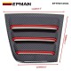 EPMAN 30SETS/CARTON Side Window Louvers Air Vent Scoop Shades Cover Blinds ABS for Dodge Charger 2011-2021 (Red line) EPTFB1121DG-30T