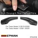 EPMAN Real Carbon Fiber For Tesla Model 3 Model Y Gear Shift Cover Gear Lever Steering Wheel Accessories Steering Wheel Lever Auto Parts EPTSL03YCB