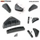 EPMAN 50SETS/CARTON Universal Modified ABS Rear Bumper Lower Air Diffuser Fin Splitter Body Spoiler Knife Kits 