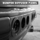 TANSKY Car Styling Universal Fitment Rear Bumper Air Diversion Diffuser Panel 2PCS TK-RWD7T