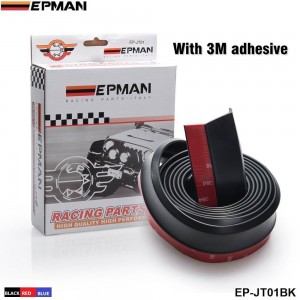 EPMAN -2.5M Car Front Bumper Lip Splitter Body Kit Spoiler Skirt Valance Chin For Lexus (Black) EP-JT01