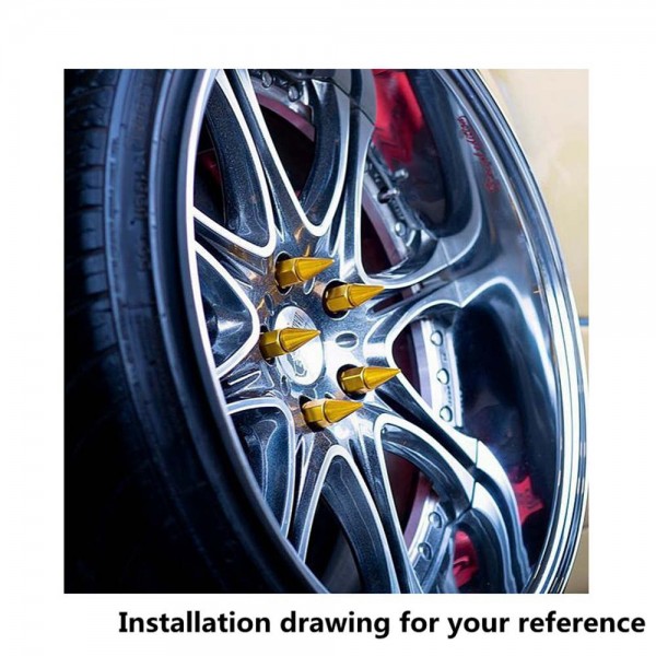 Blox 20PCS/Set M12X1.25 / M12X1.5 Spiked Aluminum 60MM Extended Tuner Wheels Rims Lug Nuts Racing Jdm 550NSPK Blox 20PCS/Set M12X1.25 / M12X1.5 Spiked Aluminum 60MM Extended Tuner Wheels Rims Lug Nuts Racing Jdm 550NSPK