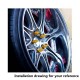 Blox 20PCS/Set M12X1.25 / M12X1.5 Spiked Aluminum 60MM Extended Tuner Wheels Rims Lug Nuts Racing Jdm 550NSPK Blox 20PCS/Set M12X1.25 / M12X1.5 Spiked Aluminum 60MM Extended Tuner Wheels Rims Lug Nuts Racing Jdm 550NSPK