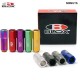Blox Forged 7075 Aluminium Universal Racing Car Wheels Rims Lug Nuts M12X1.25 / M12X1.5,L : 60mm (20PCS/Set) 550NUTS Blox Forged 7075 Aluminium Universal Racing Car Wheels Rims Lug Nuts M12X1.25 / M12X1.5,L : 60mm (20PCS/Set) 550NUTS