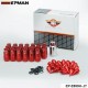 EPMAN Racing Aluminum Lock Locking Lug Nuts With Spikes 20pcs  W/Key For Nissan Subaru Suzuki Aftermarker Wheel Nuts EP-E650H-JT
