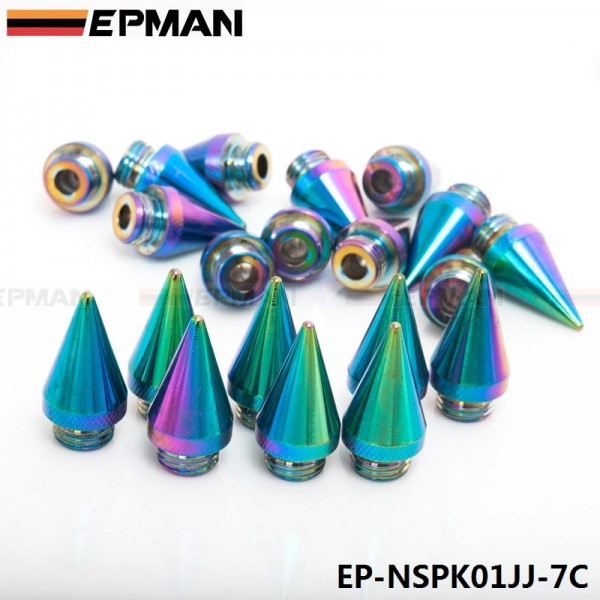 EPMAN 20pcs Fantastic Look Aluminum Wheel Lug nuts Spikes