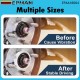 EPMAN 4PCS/Set Car Wheel Hub Center Rings Wheel Center Axle Hub Impact Absorption Ring Aluminum Alloy Silver Tone Durable EPAA18G04