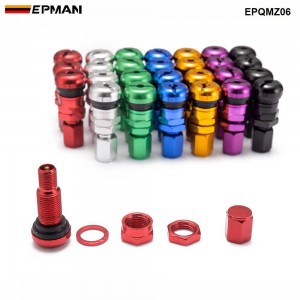 EPMAN 4pcs / set Universal Motorcycle Car Wheel Tubeless Tire Valve Air Caps for Tire Valve Stem Aluminium Metal Air Valve Stem EPQMZ06