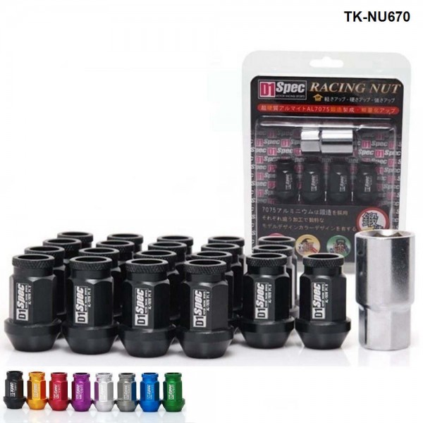 Jdm Billet Aluminium Universal Racing Car Wheels Rims Lug Nuts M12X1.25 / M12X1.5 (20PCS/Set) For Mostly Car TK-NU670 Jdm Billet Aluminium Universal Racing Car Wheels Rims Lug Nuts M12X1.25 / M12X1.5 (20PCS/Set) For Mostly Car TK-NU670
