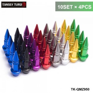 TANSKY- 10SETS/Dozen Aluminium Alloy Spike Shape Car Tire Valves Accessories Valve Stem Cap TK-QMZ950-10T
