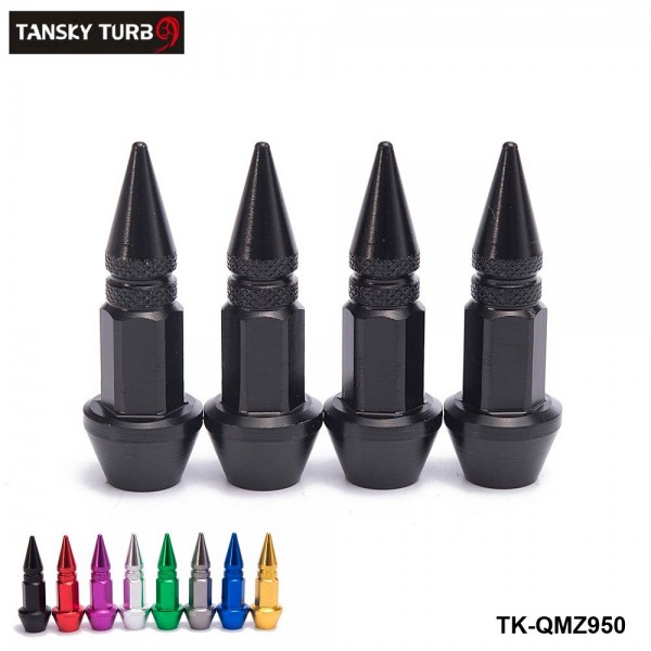 TANSKY -4Pcs/Set Spike Shape Auto Bicycle Tire Valve Cap Valve Stem Caps Wheel Rims Lug Nuts TK-QMZ950 TANSKY -4Pcs/Set Spike Shape Auto Bicycle Tire Valve Cap Valve Stem Caps Wheel Rims Lug Nuts TK-QMZ950