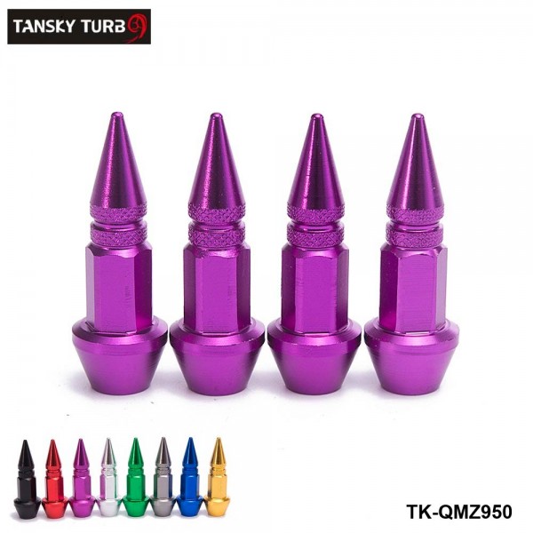 TANSKY -4Pcs/Set Spike Shape Auto Bicycle Tire Valve Cap Valve Stem Caps Wheel Rims Lug Nuts TK-QMZ950 TANSKY -4Pcs/Set Spike Shape Auto Bicycle Tire Valve Cap Valve Stem Caps Wheel Rims Lug Nuts TK-QMZ950