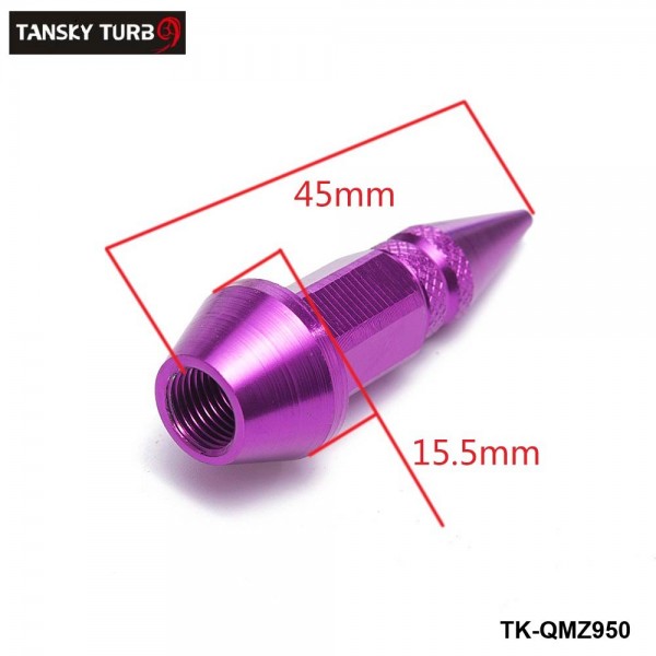 TANSKY -4Pcs/Set Spike Shape Auto Bicycle Tire Valve Cap Valve Stem Caps Wheel Rims Lug Nuts TK-QMZ950