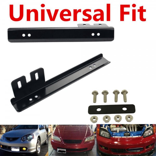 (MOQ:10 SETS) EPMAN JDM Aluminum License Plate Relocator Car Front License Plate Mounting Relocate Bracket Holder For Honda Civic EPAA12G11