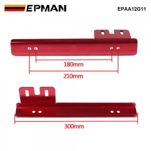 (MOQ:10 SETS) EPMAN JDM Aluminum License Plate Relocator Car Front License Plate Mounting Relocate Bracket Holder For Honda Civic EPAA12G11