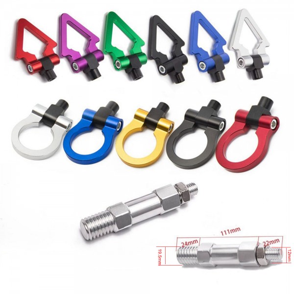 EPMAN Car JDM Model Trailer Hook Ring Eye Tow Towing Front Rear Aluminum For BMW F15 X5 EP-RTHLPH015