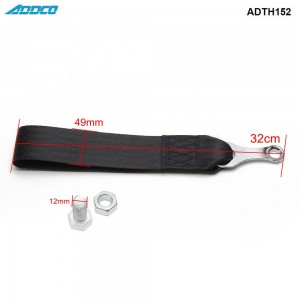 ADDCO Racing Tow Strap with bolt-on hardware Universal JDM for Cars Trucks ADTH152