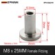 EPMAN M8 x 25mm Weld-in Threaded Insert - Stainless Steel Top Hat Bush for Automotive Fabrication EPCGQ219