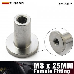EPMAN M8 x 25mm Weld-in Threaded Insert - Stainless Steel Top Hat Bush for Automotive Fabrication EPCGQ219