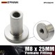 EPMAN M8 x 25mm Weld-in Threaded Insert - Stainless Steel Top Hat Bush for Automotive Fabrication EPCGQ219