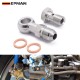 EPMAN Stainless Steel M10 / M11 x 1.0 / M12 / M14 x 1.5 To AN4 Or AN6-6 Banjo Bolts Brake Line Fittings Adapter Thread Single Banjo Bolt Universal