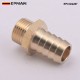 EPMAN Straight Brass Male Flare M18 x 1.5 Male to 16mm Metric Thread Pipe Fuel Fitting Adapter For Oil Gas Fuel Water EPCGQ267