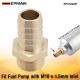 EPMAN Straight Brass Male Flare M18 x 1.5 Male to 16mm Metric Thread Pipe Fuel Fitting Adapter For Oil Gas Fuel Water EPCGQ267