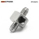 EPMAN AN-3 3AN Male to Male Union Adapter with 1/8" Side Port | Stainless Steel Oil Pressure Gauge Fitting EPCGQ274