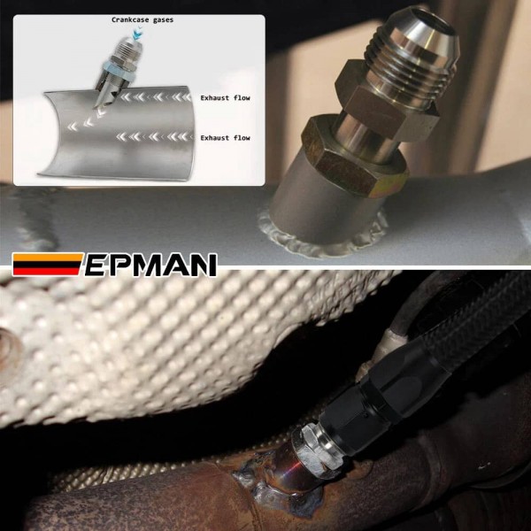 EPMAN Universal Stainless Steel E-VAC Scavenger Kit | 304 SS Exhaust Vacuum Fitting EPCGQ276