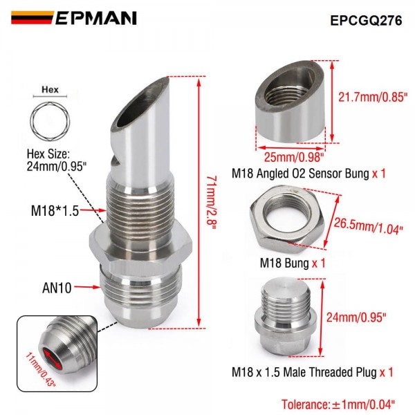 EPMAN Universal Stainless Steel E-VAC Scavenger Kit | 304 SS Exhaust Vacuum Fitting EPCGQ276