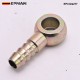 EPMAN 11mm Banjo Fitting 9.7mm Barb | Brake Fuel Line Adapter Zinc Carbon Steel Bronze EPCGQ277