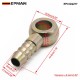 EPMAN 11mm Banjo Fitting 9.7mm Barb | Brake Fuel Line Adapter Zinc Carbon Steel Bronze EPCGQ277