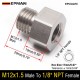 M12 x 1.5 Male to 1/8inch NPT Female