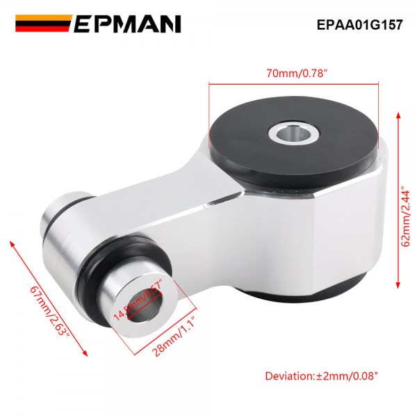 EPMAN Rear Engine Motor Swap Mount Bracket Billet Aluminum for Honda Civic Acura CSX Si K20 K24 FA FG 06-11 EPAA01G157 EPMAN Rear Engine Motor Swap Mount Bracket Billet Aluminum for Honda Civic Acura CSX Si K20 K24 FA FG 06-11 EPAA01G157